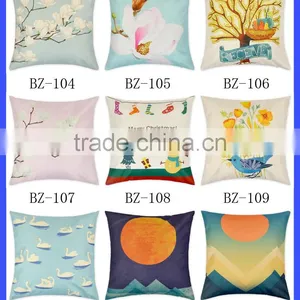 Fashion Digital Printing Small House Decorative Throw Pillow Case Cushion For Sofa thumbnail-6