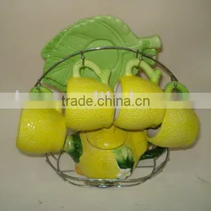 9pcs Promotional Tea Set Porcelain thumbnail-1