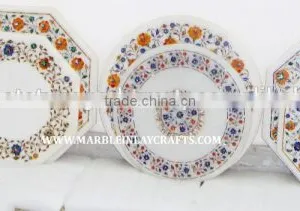 Handmade Manufacturer of Decorative Marble Inlay Coffee Table Tops thumbnail-1