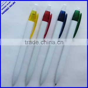 140m Length White Color Simple Plastic Promotional Pen Logo Print thumbnail-1