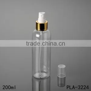 Clear 2017 Hot New Products Cosmetic Fragrance Perfume Round Shoulder 200ml Hot Sale Price Plastic Spray Bottle of Water thumbnail-1