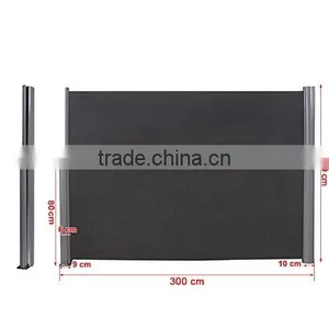 1.6x3M Retractable Side Awning Folding Screen Patio Privacy Divider thumbnail-2