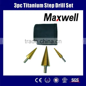 3pc Titanium Step Drill Set thumbnail-1