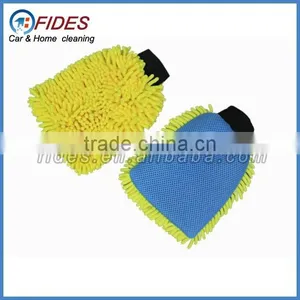 Mesh Cloth Super Water Absortbent Chenille Microfiber Glove Car Wash thumbnail-1