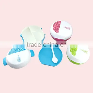 600ML Round Shape Plastic Bento Lunch Box With Forks thumbnail-1
