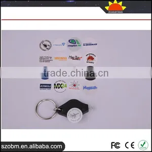 7 Color Plastic 20000mcd Cheap Custom Fashion Key Chain Mini Led Flashlight Keychain thumbnail-4