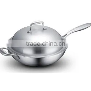 Stainless Steel Non-stick Cook Pan Hand Fry Wok Round Bottom Carbon Steel Wok thumbnail-4