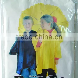 New Product Polyester Cartoon Kids Poncho, Children Rain Cape, Raincoat thumbnail-1