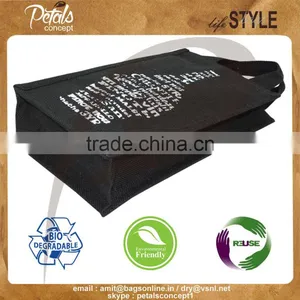 Jute Bottle Bag for Wine thumbnail-3