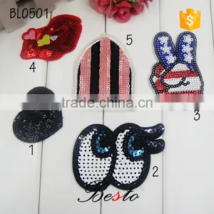 Popular Custom Wholesale Paillette Sequin Applique for Dress thumbnail-1