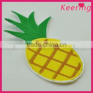 Pineapple Embroidery Patch Custom Design for Clothing WEF-061 thumbnail-3