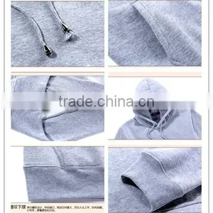 Black Custom 100% Cotton Hoodies Blank thumbnail-2