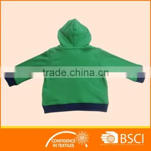 Spring And Autumn Plain Green Cotton Soft Baby Jackets thumbnail-2