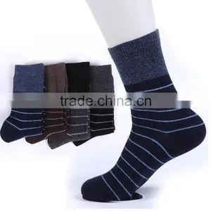 Men's Knit Socks Custom Dress Socks Men Stripe Socks thumbnail-1
