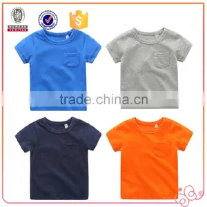 China Apparel Supplier Factory Direct Printed Custom Kids Clothes Child T-shirt With Pocket thumbnail-1