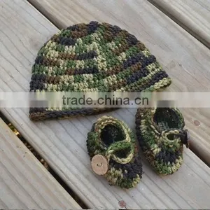 Hot Sale Autumn Winter Baby Toddler Crochet Wool Shoes Set Cute Style Infant Hand Knit Shoes thumbnail-5