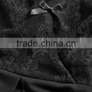Black Lace Slip Maternity Sleepwear thumbnail-4