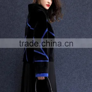 Real Fur Coat For Women Denim Tops & Jacket Female Sheepskin Coats Double-faced Fur Sheep Shearing Overcoat Free Sheepskin thumbnail-3