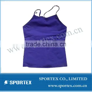 Ladies Sun-top Yoga Wear, Ladies Vest Yoga Wear, Ladies Yoga Wear With Cup thumbnail-1