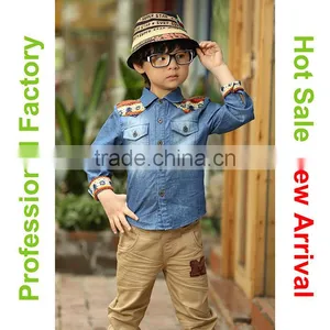 Fashion Jean Fabric Design Crochet Baby Clothes thumbnail-2