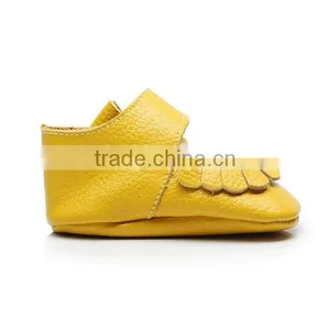 Wholesale Lace Shoes Lovely Lyellow Baby Shoes With New Design thumbnail-2