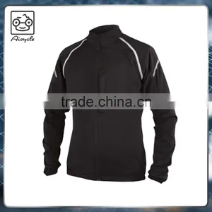 Detachable Sleeves Reflective Trims Waterproof Softshell Cycling Jacket for Man thumbnail-1