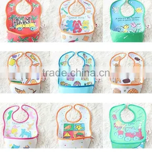 PVC Baby Bibs Baby Rice Bib Waterproof Plastic Bib thumbnail-1