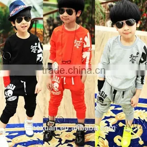 Lovely Kids Autumn Clothing Set Fashion Children Cotton 2 Pcs Clothes Set Long Sleeve Solid Top And Stripes Pant Set thumbnail-1