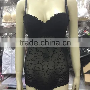 Sexy Mesh Chemise Night Wear Lingerie OEM Quality Underwear Sanhui Shantou thumbnail-1