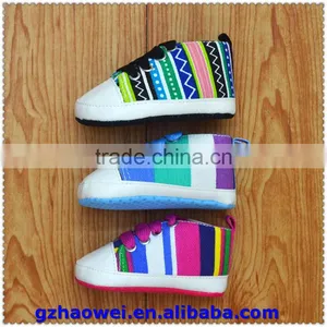 Colorful Stripe Printed Baby Girl's Sportschuhe thumbnail-5