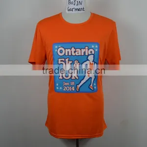 2014 Gaungzhou Mens Orange Dri Fit T-shirts Wholesale thumbnail-1