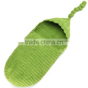 2016 Crochet Baby Sleeping Bag Knitted Baby Hat Photo Prop thumbnail-6