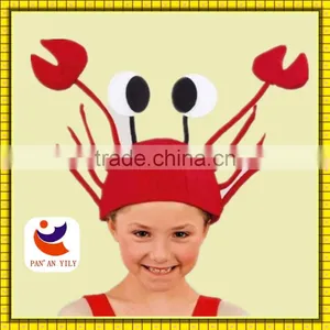 EN71 Customizable Adult Novelty Hats Crab Hat Lovely Carnival Felt Funny Hat thumbnail-1
