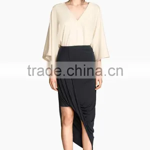Latest Fashion Casual Draped Skirts Design for Woman 2015 thumbnail-1