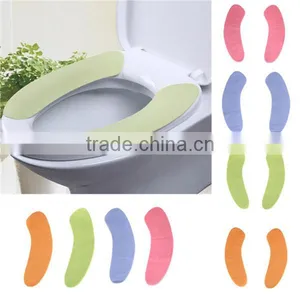 2016 New Multi-color Bathroom Warmer Toilet Seats Mat Closestool Washable Soft Seat Cover Lid Cover Mat Pad Cushion thumbnail-1