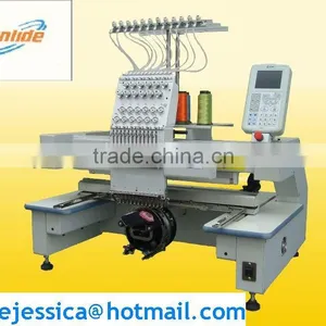 Fushun 1201 12needles Single Head Flat and Cap and t Shirt Computerized Embroidery Machine thumbnail-1
