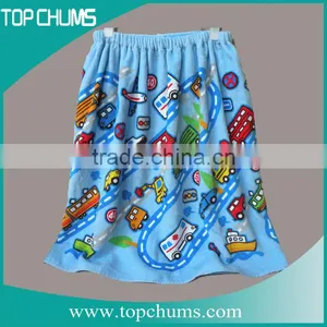 Custom Printed Sheared Terry Ladies Bath Dress thumbnail-1