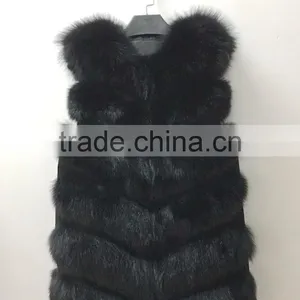 Yanran Fur Gilet YR988 Super Quality Hot Sale Real Fox Fur Vest thumbnail-6