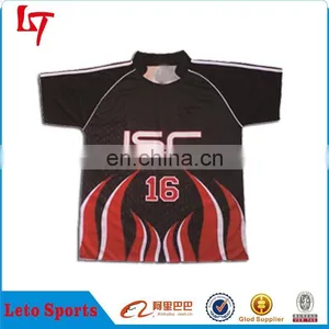 Team Set Custom Rugby Jersey, Short / Long Sleeves Sublimated Rugby Wear With Embroidery thumbnail-4