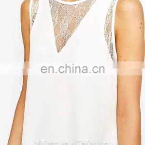 2015 New Model Bridesmaid White Lace Detail Girl Dress, Latest Dress Designs for Ladies thumbnail-5