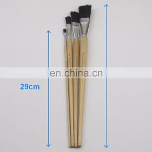 Long Wooden Handle Artist Bristle Paint Brushes thumbnail-4