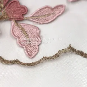 Latest Embroidery French Lace Fabric Lace Tulle Lace Fabric for Wedding Dresses thumbnail-3