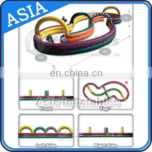 Cheap Adult Kids Race Track for Sale OEM Indoor Outdoor Inflatable Race Track thumbnail-1