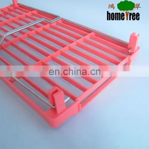 L High Quality PP+Metal Foldable Refrigerator Shelf Bathroom Storage Shelf thumbnail-6