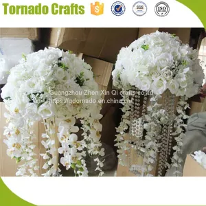 ZXQ Free Sample New 30cm Dia. Wedding Artificial Flower Wedding Table Flower Ball Centerpiece Decorative thumbnail-4