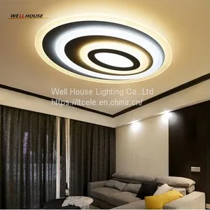 Modern LED Chandelier Lights Lamp 24w-108w Dinning Room/bedroom Acrylic+Metal Dimmable Pandent Hanging Chandelier thumbnail-3
