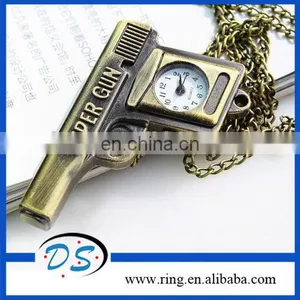 Fashion Antique Long Chain Super Gun Key Chains With Watch thumbnail-1