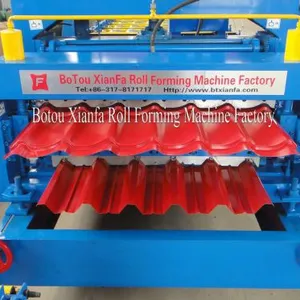Trapezoidal Roof Panel Double Roll Forming Equipment thumbnail-3