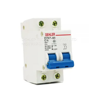 Dz47-63 C16 2pminiature Air Switch Miniature Circuit Breaker Leakage Switch thumbnail-5