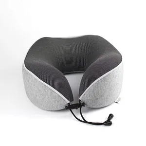 2019 Newest Cotton Cover Comfortable Neck Rest High Density Car Neck Memory Fom Pillow thumbnail-1